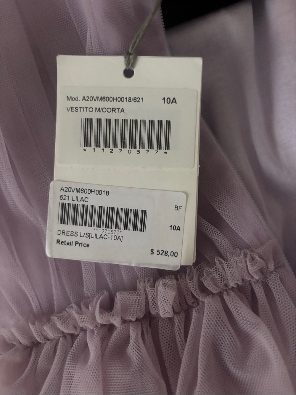 Lavender Tiered Ruffle Dress - Picture 2 of 9